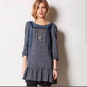 Anthropologie Holding Horses Paix Floral Mini Dress